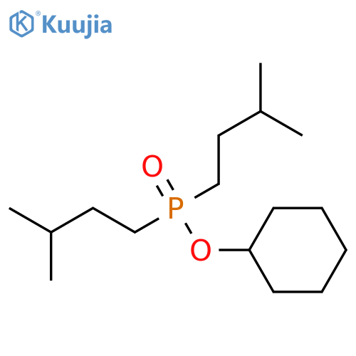 Phosphinic acid, bis(3-methylbutyl)-, cyclohexyl ester structure