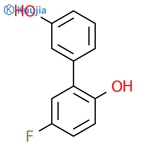 4-fluoro-2-(3-hydroxyphenyl)phenol structure