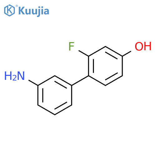 4-(3-aminophenyl)-3-fluorophenol structure