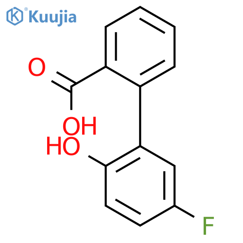 2-(5-Fluoro-2-hydroxyphenyl)benzoic acid structure