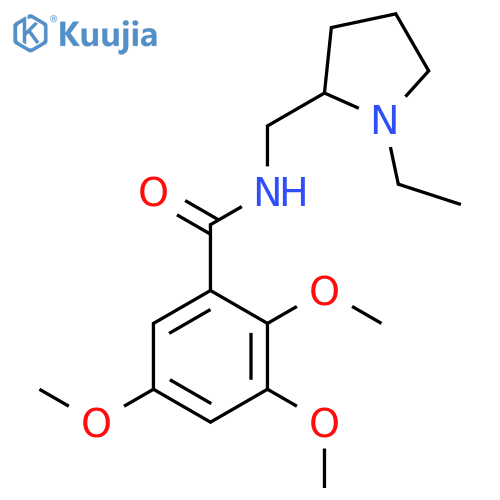 Benzamide, N-[(1-ethyl-2-pyrrolidinyl)methyl]-2,3,5-trimethoxy- structure