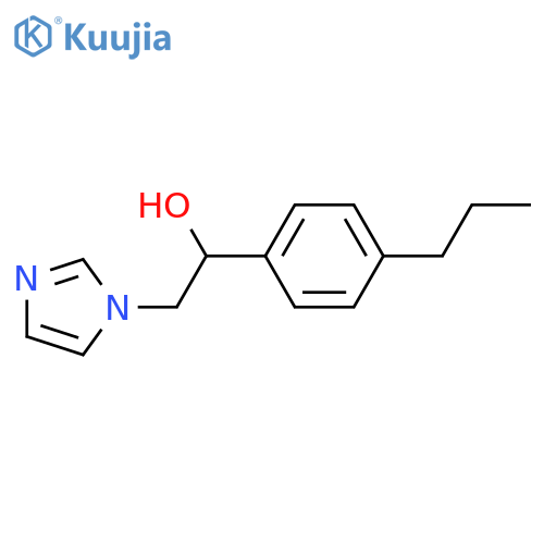 2-(1H-imidazol-1-yl)-1-(4-propylphenyl)ethan-1-ol structure