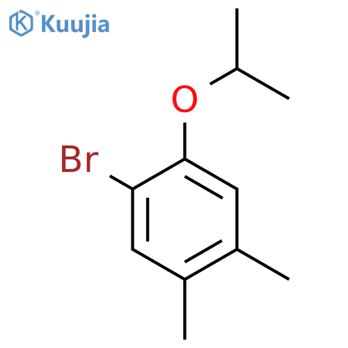 1-Bromo-4,5-dimethyl-2-(propan-2-yloxy)benzene structure