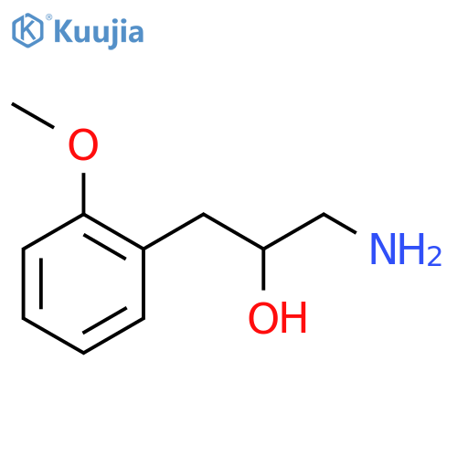 1-amino-3-(2-methoxyphenyl)propan-2-ol structure