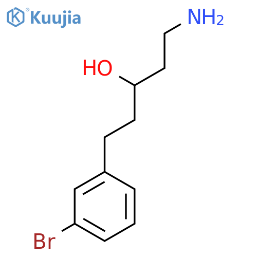 1-amino-5-(3-bromophenyl)pentan-3-ol structure