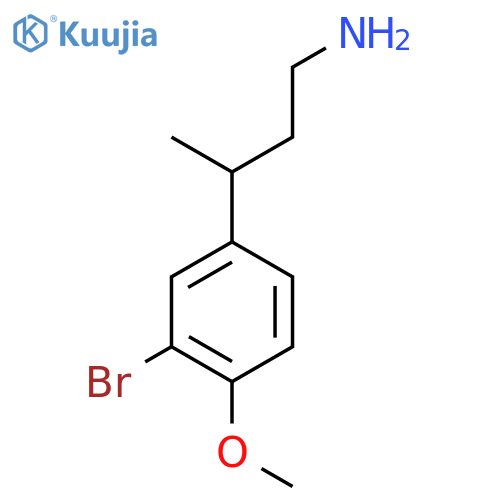 3-(3-bromo-4-methoxyphenyl)butan-1-amine structure