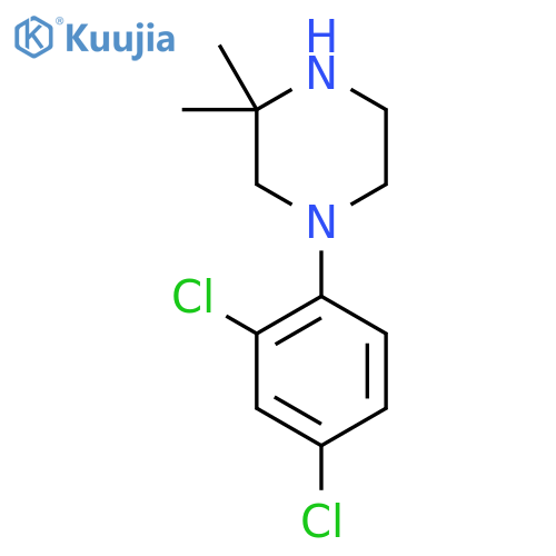 1-(2,4-Dichlorophenyl)-3,3-dimethylpiperazine structure