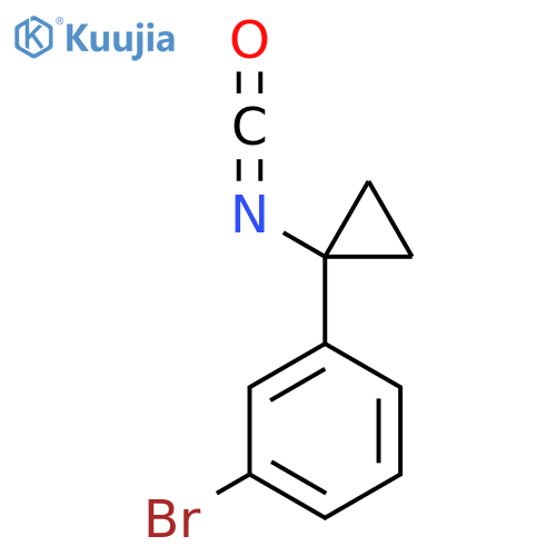 1-bromo-3-(1-isocyanatocyclopropyl)benzene structure