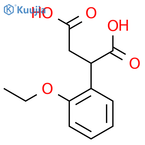 2-(2-ethoxyphenyl)butanedioic acid structure