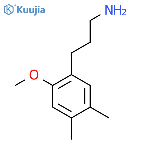 3-(2-methoxy-4,5-dimethylphenyl)propan-1-amine structure