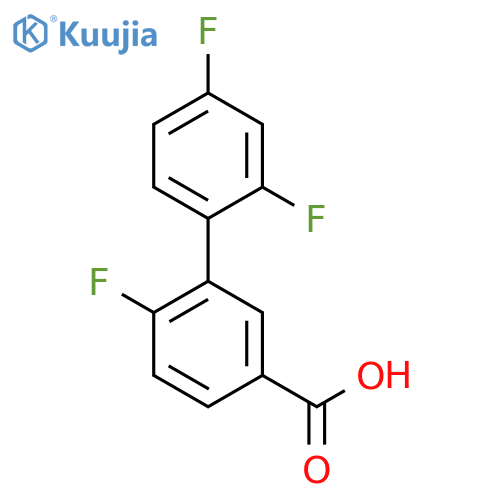 3-(2,4-difluorophenyl)-4-fluorobenzoic acid structure