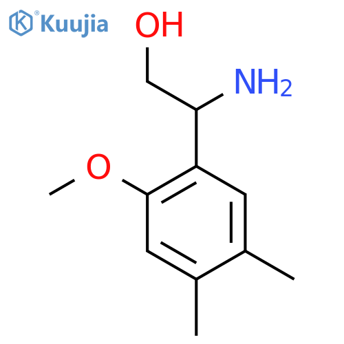 2-amino-2-(2-methoxy-4,5-dimethylphenyl)ethan-1-ol structure
