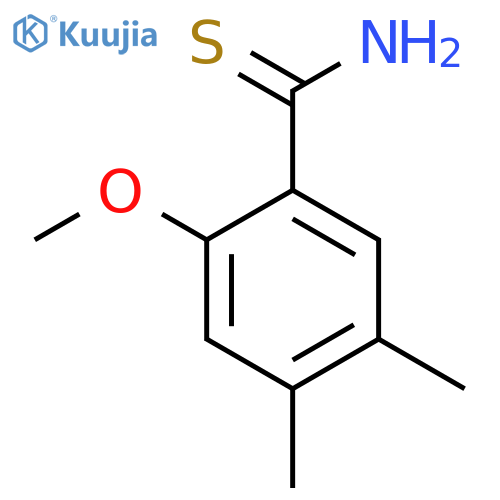 2-methoxy-4,5-dimethylbenzene-1-carbothioamide structure