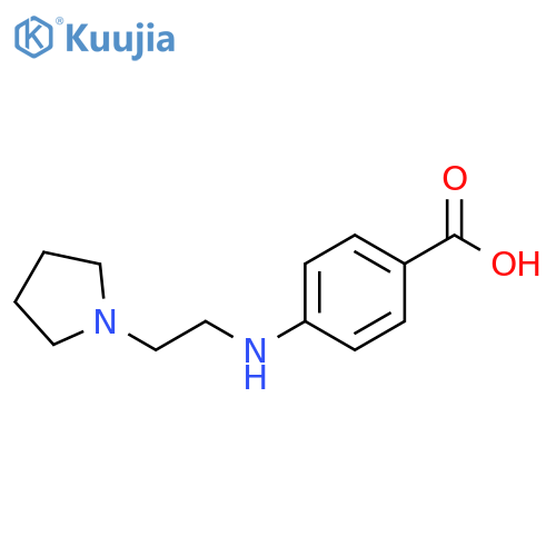 4-(2-(pyrrolidin-1-yl)ethylamino)benzoic acid structure