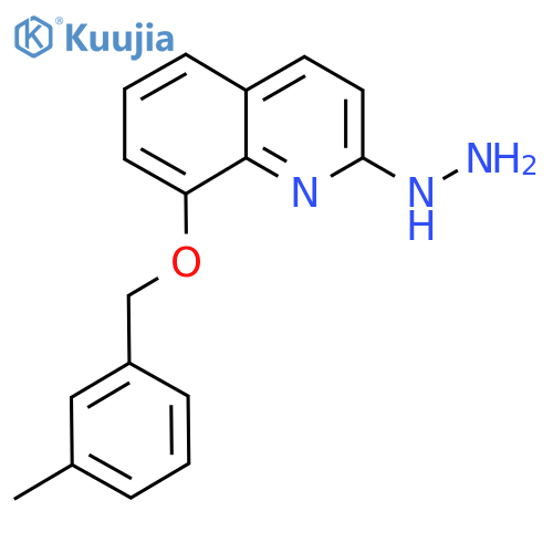 2-Hydrazinyl-8-((3-methylbenzyl)oxy)quinoline structure