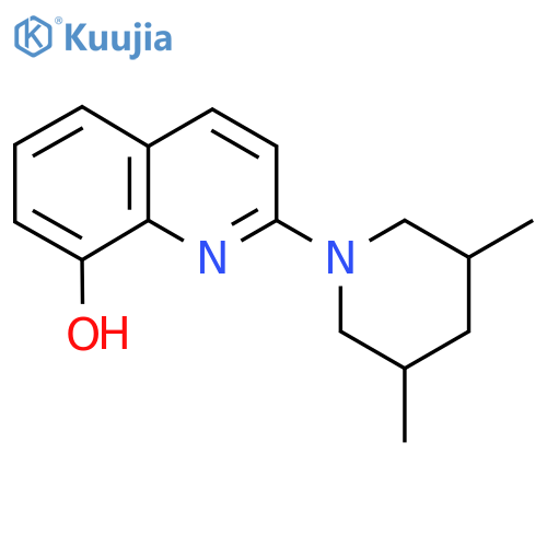 2-(3,5-Dimethylpiperidin-1-yl)quinolin-8-ol structure