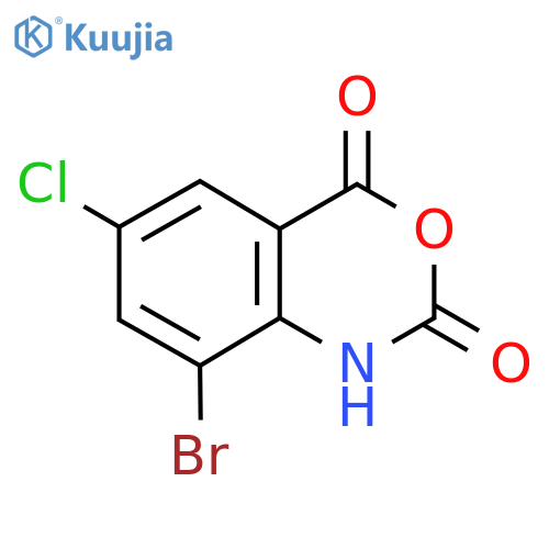 8-bromo-6-chloro-2,4-dihydro-1H-3,1-benzoxazine -2,4-dione structure