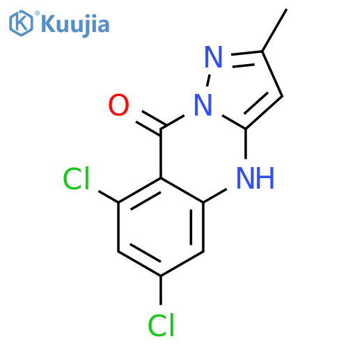 Pyrazolo[5,1-b]quinazolin-9(4H)-one, 6,8-dichloro-2-methyl- structure