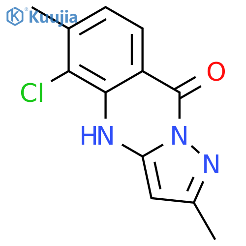 Pyrazolo[5,1-b]quinazolin-9(4H)-one, 5-chloro-2,6-dimethyl- structure