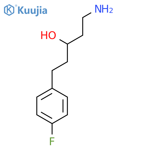1-Amino-5-(4-fluorophenyl)pentan-3-ol structure