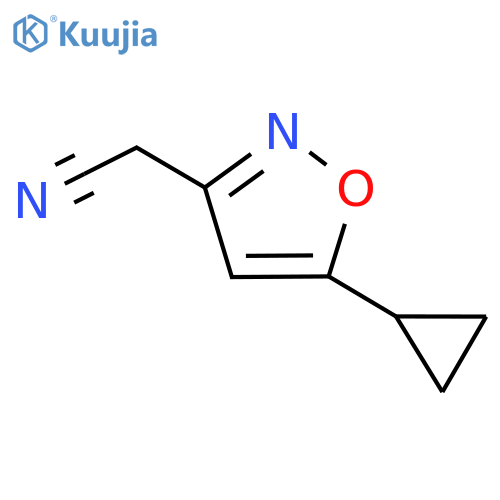 5-Cyclopropyl-3-isoxazoleacetonitrile structure