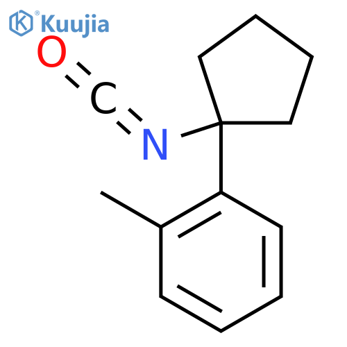 1-(1-isocyanatocyclopentyl)-2-methylbenzene structure