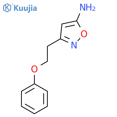 3-(2-phenoxyethyl)-1,2-oxazol-5-amine structure