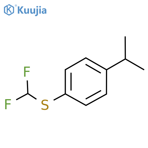 1-(difluoromethyl)sulfanyl-4-(propan-2-yl)benzene structure
