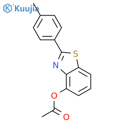 4-Benzothiazolol,2-(4-methylphenyl)-, 4-acetate structure