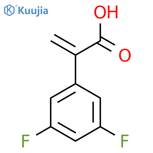 2-(3,5-difluorophenyl)prop-2-enoic acid structure