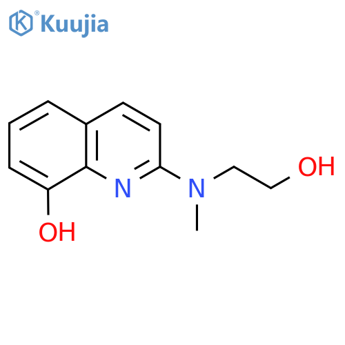 2-((2-Hydroxyethyl)(methyl)amino)quinolin-8-ol structure