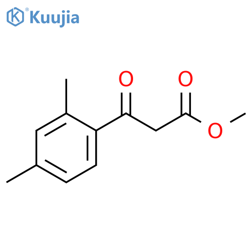 Methyl 3-(2,4-dimethylphenyl)-3-oxopropanoate structure