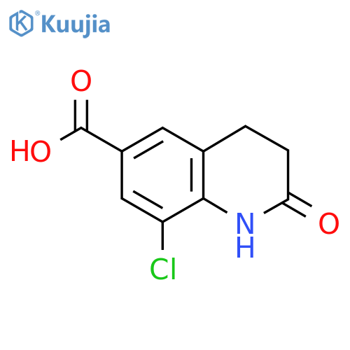 8-Chloro-2-oxo-1,2,3,4-tetrahydroquinoline-6-carboxylic acid structure