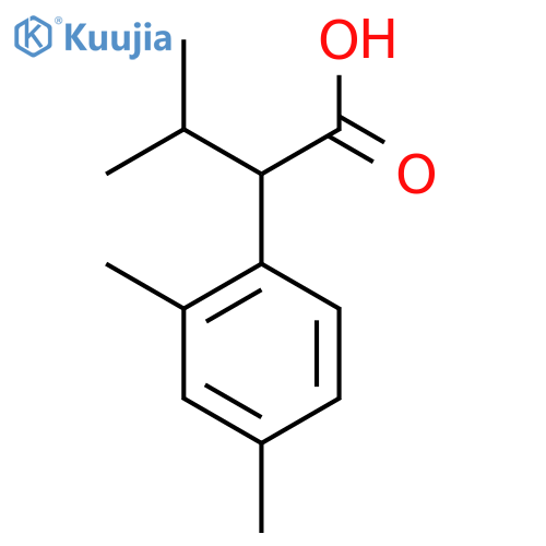 2-(2,4-Dimethylphenyl)-3-methylbutanoic acid structure