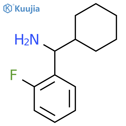 1-cyclohexyl-1-(2-fluorophenyl)methanamine structure