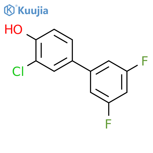 2-chloro-4-(3,5-difluorophenyl)phenol structure