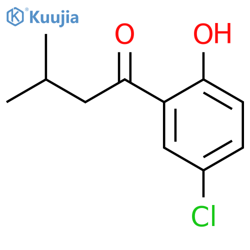 1-(5-chloro-2-hydroxyphenyl)-3-methylbutan-1-one structure