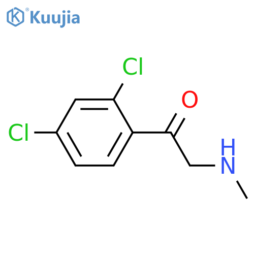 1-(2,4-dichlorophenyl)-2-(methylamino)ethan-1-one structure