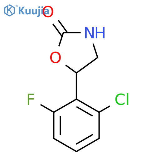 5-(2-chloro-6-fluorophenyl)-1,3-oxazolidin-2-one structure