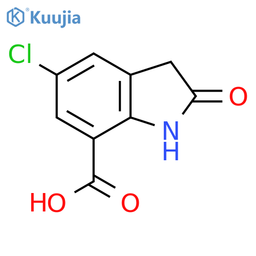 5-Chloro-2-oxoindoline-7-carboxylic acid structure