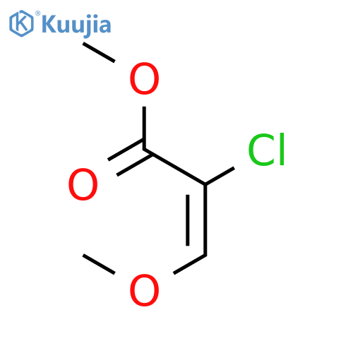 2-Propenoic acid, 2-chloro-3-methoxy-, methyl ester, (E)- structure