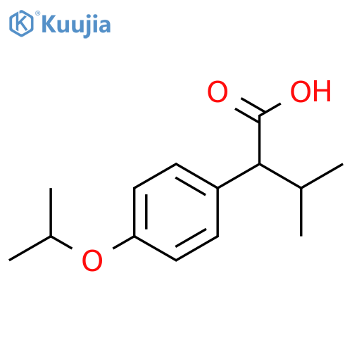 3-methyl-2-4-(propan-2-yloxy)phenylbutanoic acid structure