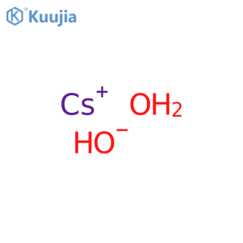 Cesium hydroxide hydrate structure