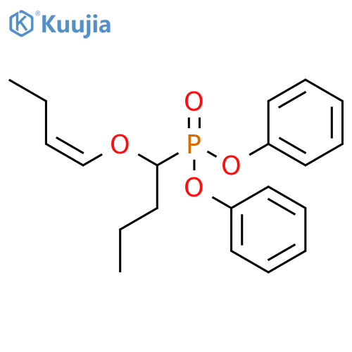 Phosphonic acid, [1-(1-butenyloxy)butyl]-, diphenyl ester, (Z)- (9CI) structure