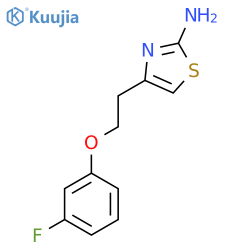 4-2-(3-fluorophenoxy)ethyl-1,3-thiazol-2-amine structure