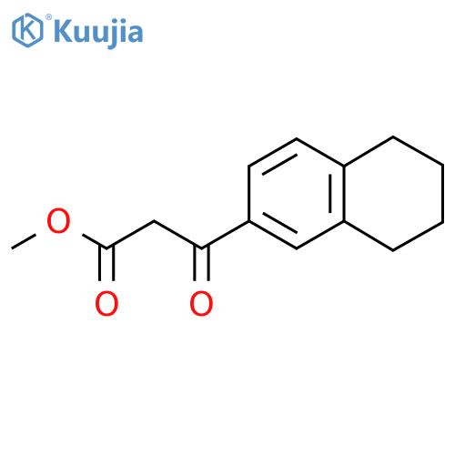 Methyl 3-oxo-3-(5,6,7,8-tetrahydronaphthalen-2-yl)propanoate structure