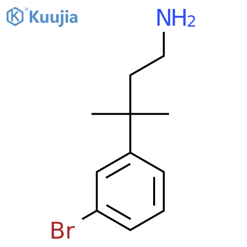 3-(3-bromophenyl)-3-methylbutan-1-amine structure