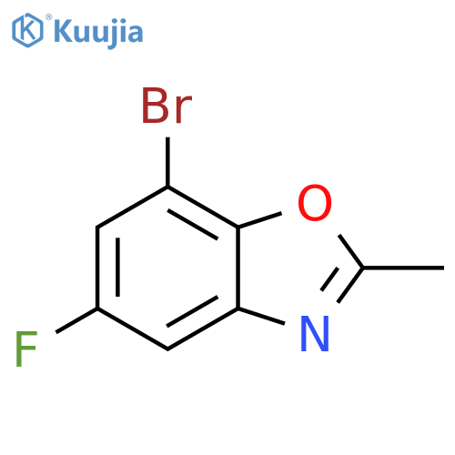 Benzoxazole, 7-bromo-5-fluoro-2-methyl- structure