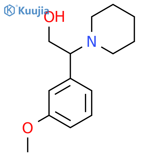 2-(3-Methoxyphenyl)-2-(piperidin-1-yl)ethanol structure