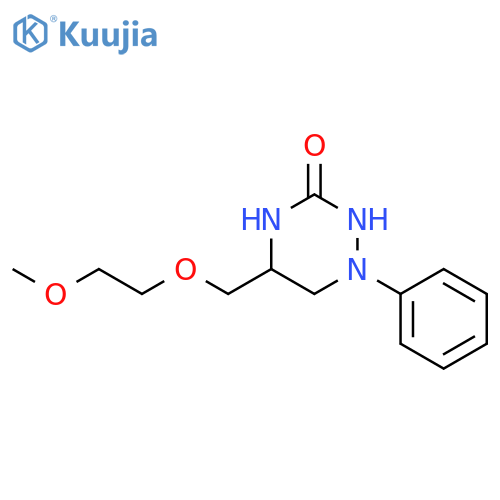 1,2,4-Triazin-3(2H)-one,tetrahydro-5-[(2-methoxyethoxy)methyl]-1-phenyl- structure